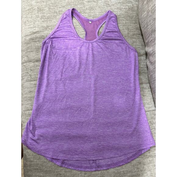 Two Women’s Exercise Tops Large and XL Purple and Lavender- Adidas and No brand - Picture 7 of 10